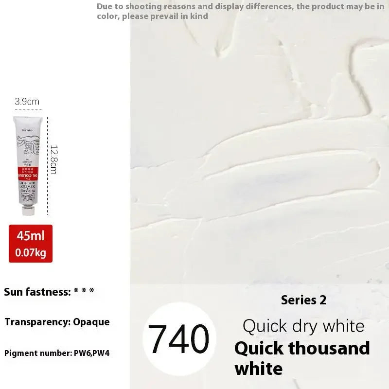 Winsor & Newton 45ML Oil Paint,Colorful Professionals Artist Drawing Tools for Canvas Wood,Crafts,Paper Art Stationery Supplies