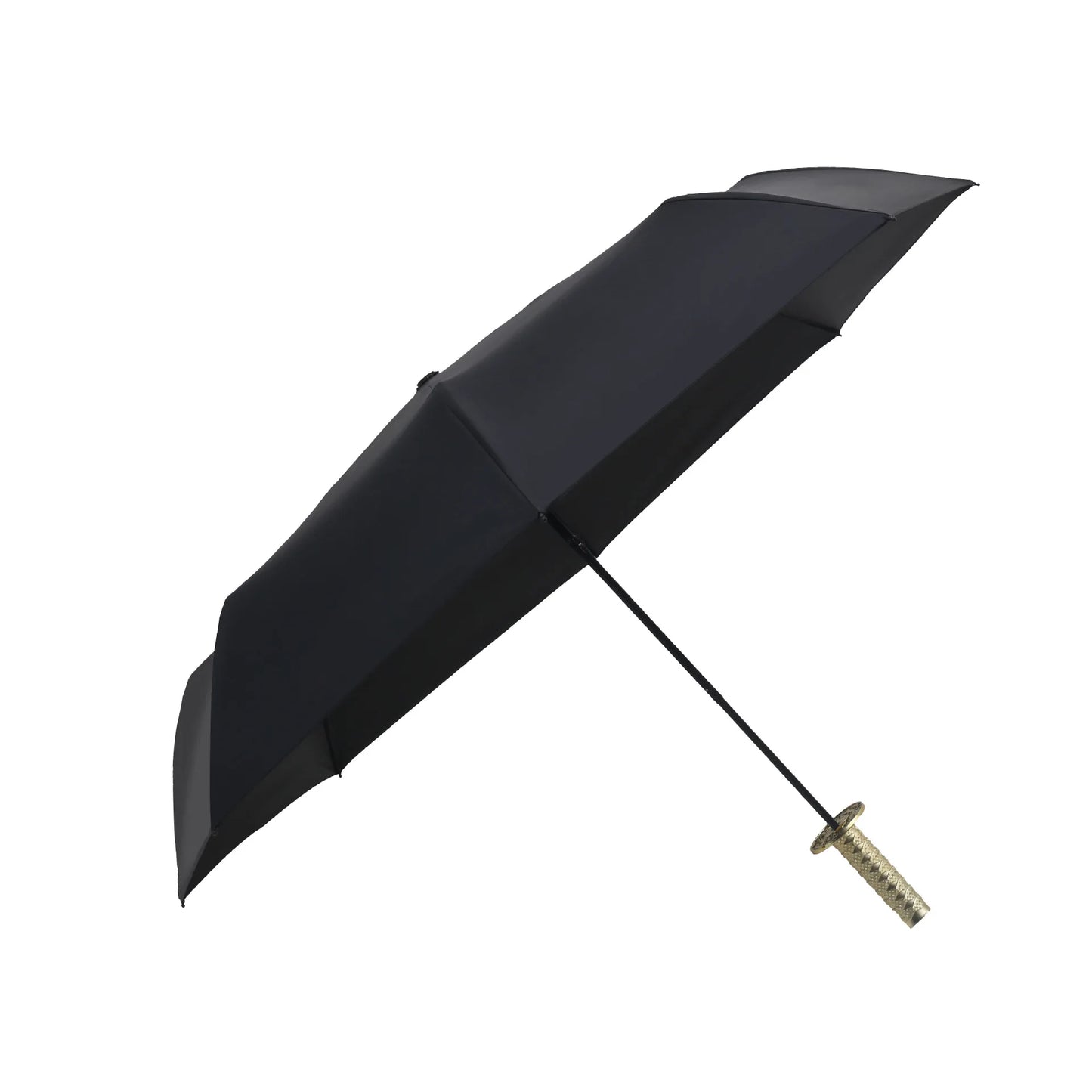 Folding Ninja Sword Umbrella Windproof UV Block Parasol Demon Slayer Real Japanese Katana Samurai Sabre Umbrella Black Parasol