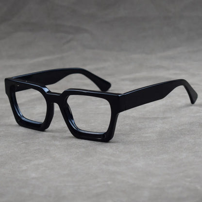 Luxury Thicken Acetate Reading Glasses Men Women Anti Blue Light Prescription Glasses Myopia Hyperopia Oversized Square Eyewear