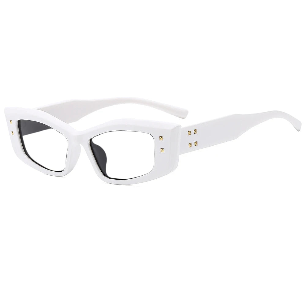 R57290 Brand Design Rivet Reading Glasses Women Fashion Small Size Square Presbyopic Spectacles Dioptric +50 +100 +300