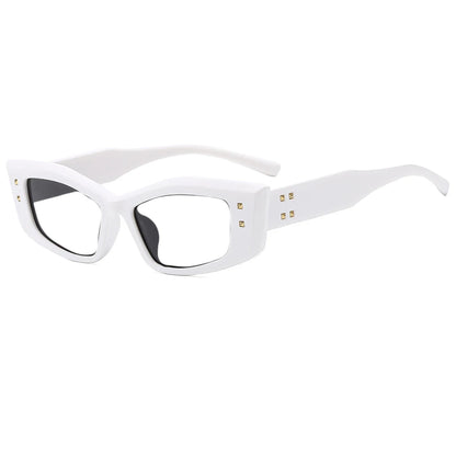 R57290 Brand Design Rivet Reading Glasses Women Fashion Small Size Square Presbyopic Spectacles Dioptric +50 +100 +300