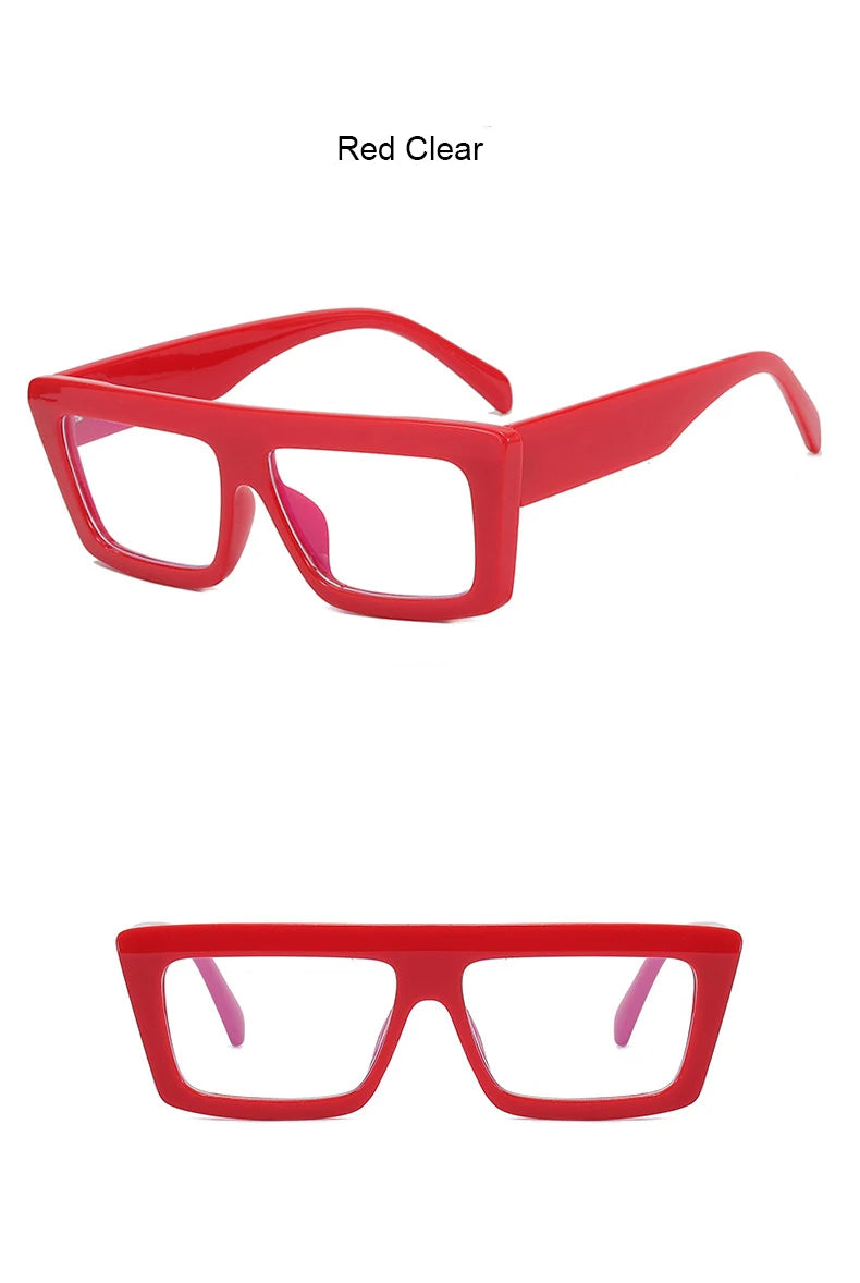 Retro Rectangle Reading Glasses Women 2025 Fashion Transparent Anti Blue Rays Female Eyeglasses Optical Eye Prescription 0 ~ +6