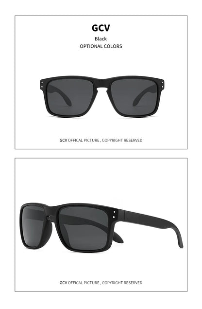 GCV Brand Fashion Wrap Frame Retro Decorative Photochromic Classic Polarized Women Men Versatile Pattern Sunglasses UV400 Goggle