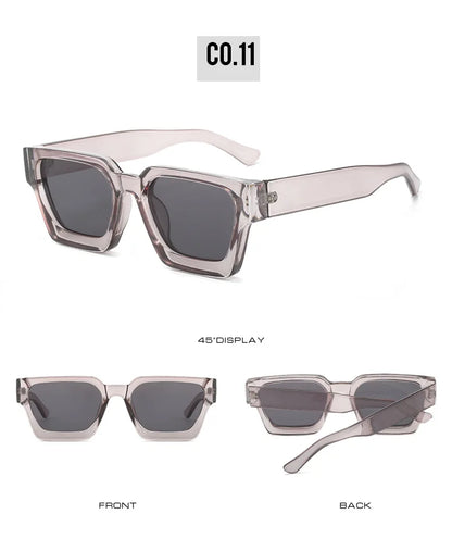 JNPCXI Fashion Square Women Luxury Sunglasses Retro Green Brand Designer Men Trending Sun Glasses Shades UV400
