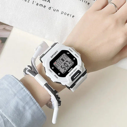 Male Digital Watches Waterproof Hombre Mens Sports Green Wristwatches Hand Clocks Women Watch Reloj Masculino