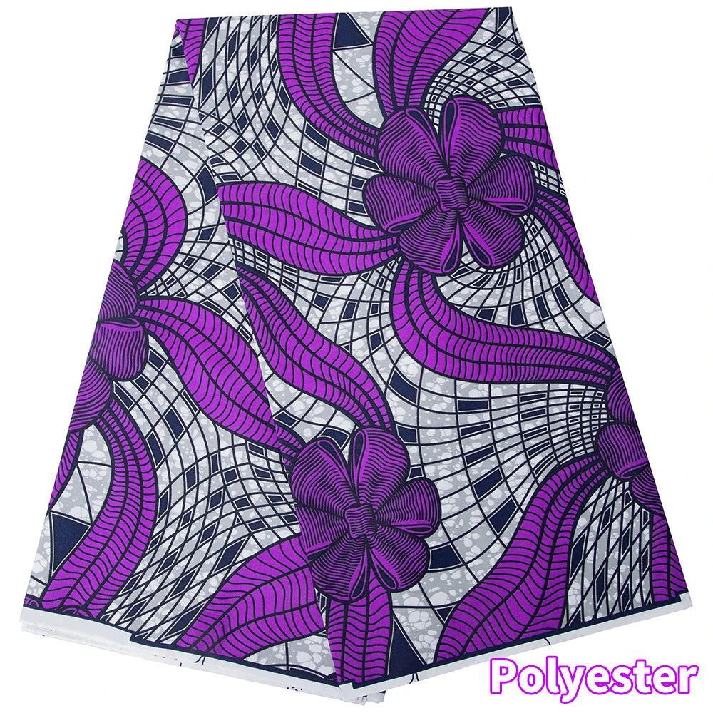 African Ankara Wax Fabric Patchwork Retro Style Double Prints Warp DIY Cloth Sewing Materials Africa Loincloth Polyester Tissu