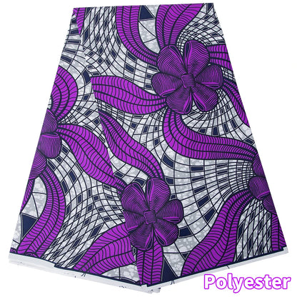 African Ankara Wax Fabric Patchwork Retro Style Double Prints Warp DIY Cloth Sewing Materials Africa Loincloth Polyester Tissu