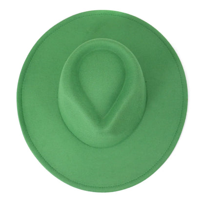 Women's Men's Fedora Hat Winter and Autumn Elegant Women's Gangster Trilby Felt Hamburg Church Jazz Hat 55-58CM Adjustable