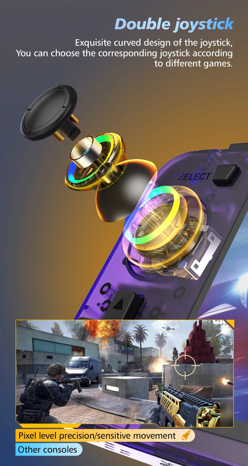 New R36H Game Console R36S Horizontal Retro Handheld Consolas Open Source Portable Pocket Video Player 64GB 3.5 Inch Boy Gift