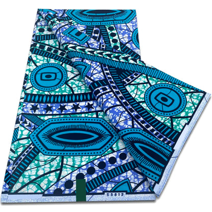 African Real Wax Prints Fabric Ankara Wax 100% Cotton Fabric Guaranteed Veritable Original Sewing Material