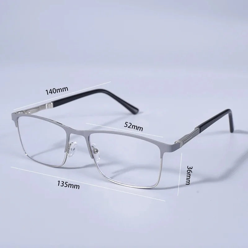 Double Color Oversize Frame Reading Glasses For Men And Women Anti blue Light High Quality Square Presbyopia Glasses+175