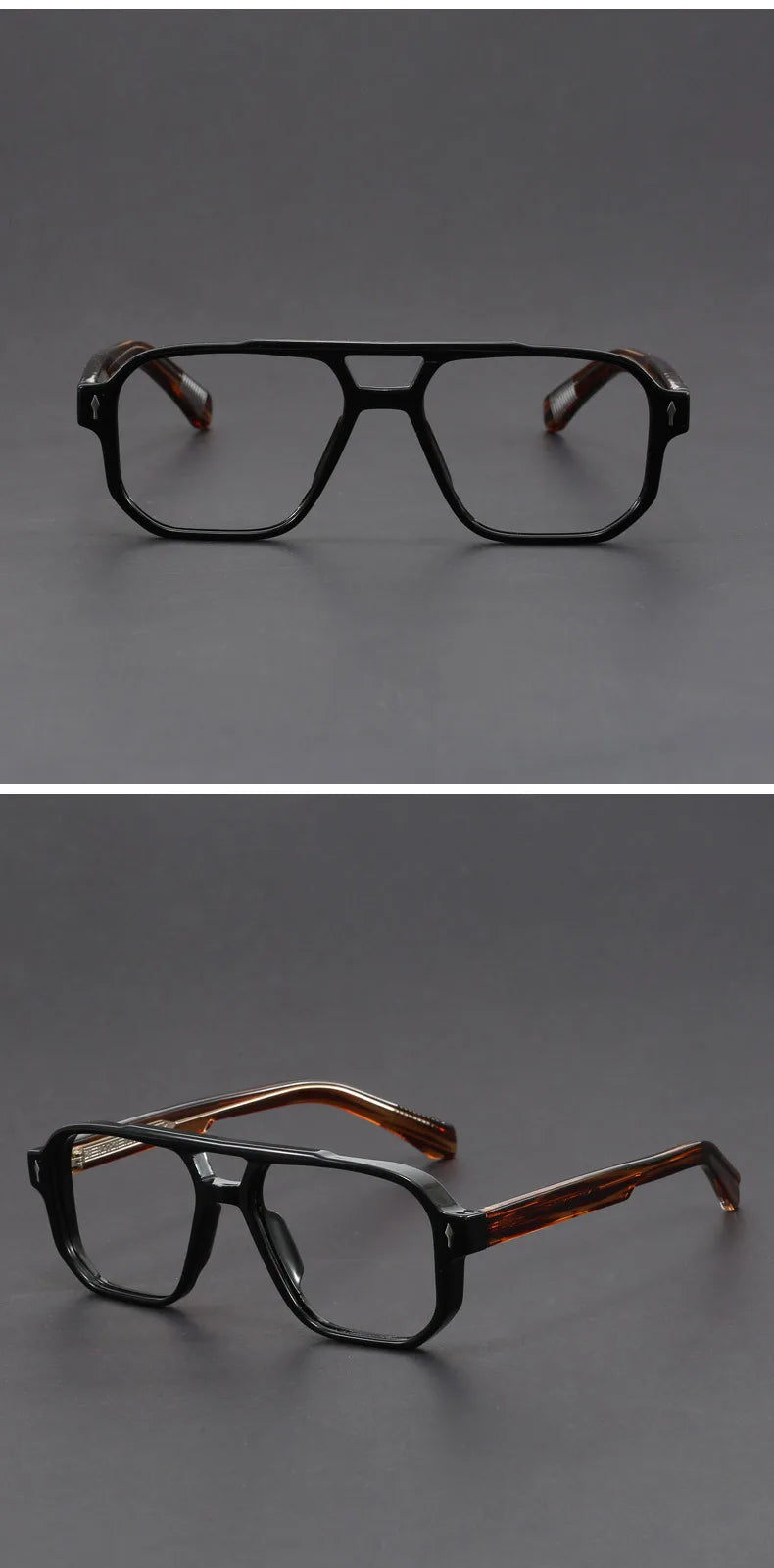 Luxury Brand Design Reading Glasses for Men Fashion Square Presbyopic Eyeglass Dioptric +1.00~+6.00 Customize Prescription