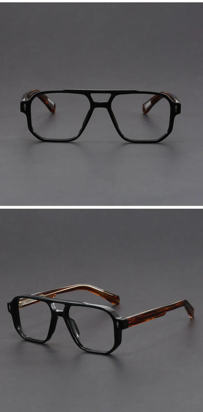 Luxury Brand Design Reading Glasses for Men Fashion Square Presbyopic Eyeglass Dioptric +1.00~+6.00 Customize Prescription