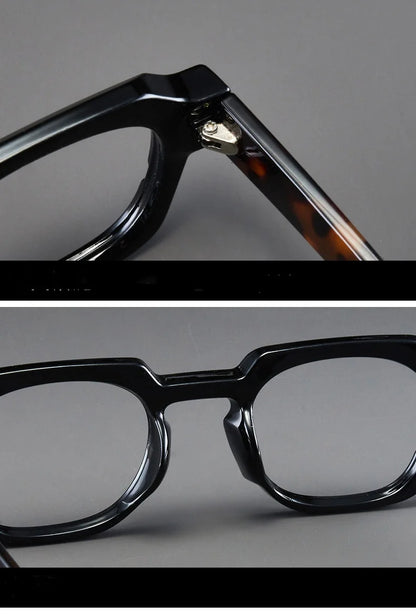 Korean Style Trendy Retro Square Irregular Glasses Frame Versatile Anti-Blue Light Glasses for Men and Women