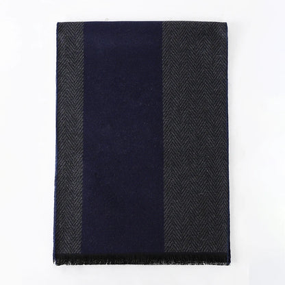 Men's Cotton Scarf Warm Neckerchief Patchwork Striped Scarves Soft Long Casual Male Bufanda Pashmina Shawl