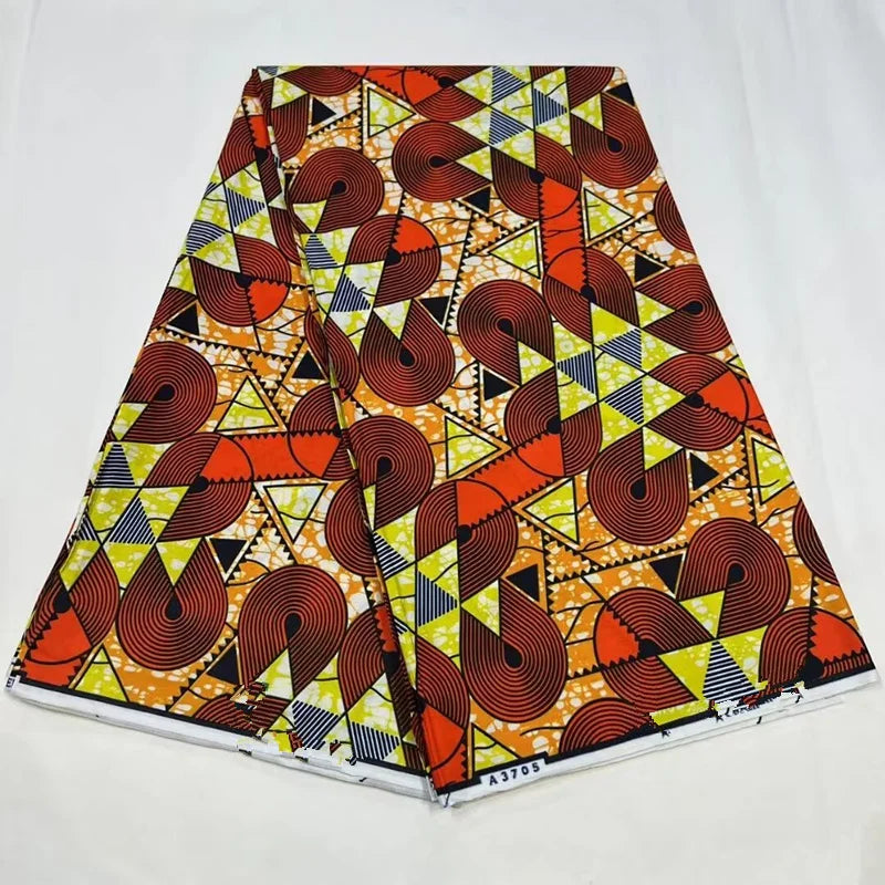 Ankara Fabric African Real Wax Print Cotton 100% New Design 2024 Tissus Wax Africain Patchwork Fabric For Dress 6yard Sales Soft