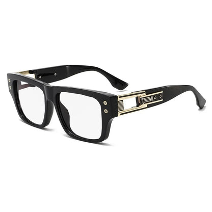 Retro Square Thick Frame Anti Blue Light Reading Glasses Men Finished Prescription Optical Glasses Brand Design Classic Readers