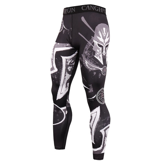 2025 New Men's Jiu Jitsu Spats Stappling Compression Tights Pant Training BJJ No Gi Grappling Leggings Gym Fitness Trousers