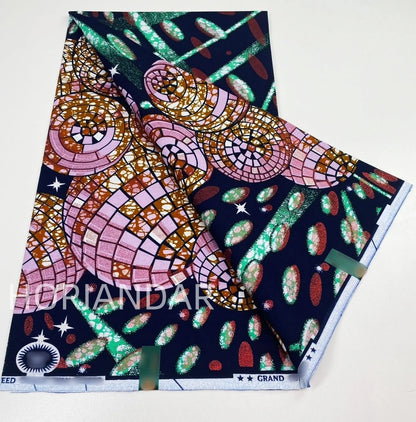 2026 Grand Super Original African Wax Fabric High Quality Nigerian Print Ankara Fabric For Sewing 6 Yard Women Dress 100% Cotton