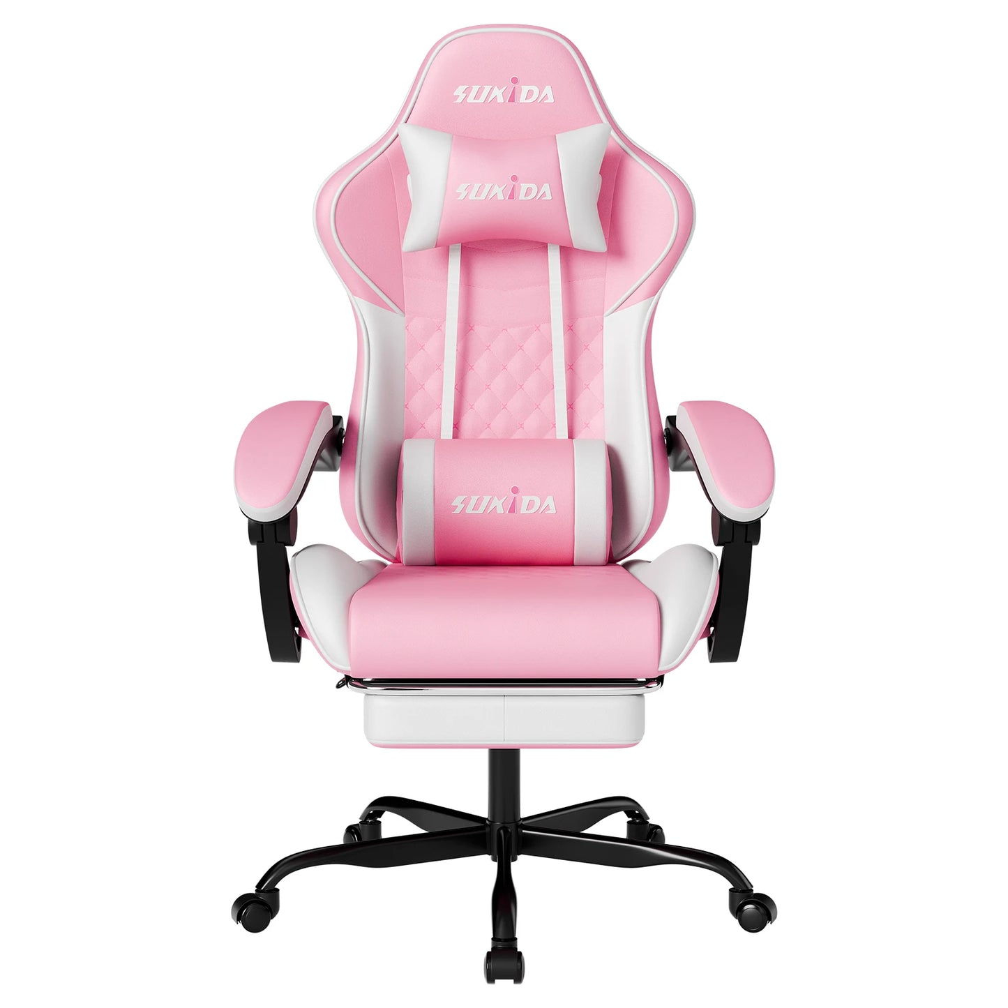 Ergonomic Gamer Chairs Computer Chair Gamer Chairs for Adults Massage Lumbar Support Swivel Height Adjustable Headrest Backrest