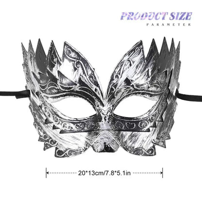 New Vintage Masquerade Mask Men Gold Roman Soldier Mask Adjustable Cosplay Party Phantom Opera Eyemask