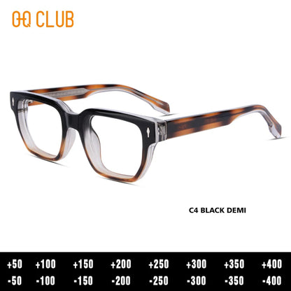 O-Q CLUB Glasses Myopia Eyeglasses Photochromic Glasses Man Prescription Blue Light Lenses to Read Women Lens Reading Glass Men