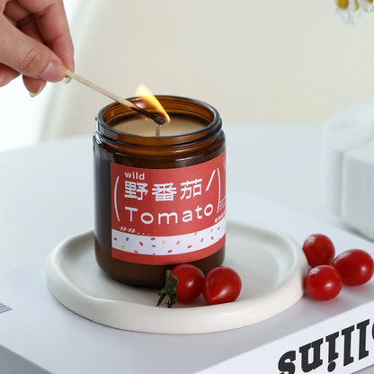 Plant Fragrance Aromatherapy Candle Wild Tomato Aroma Room Bedroom Fragrance Decoration Housewarming Gift Wedding Companion Gift