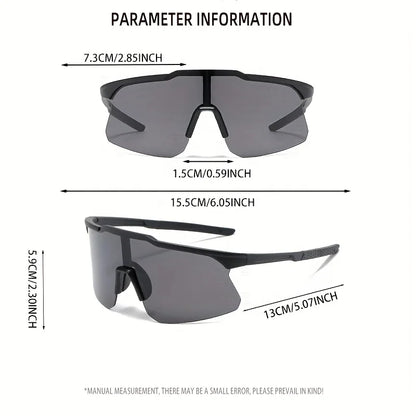 1pc Set Designer Rimless Women Sunglasses Outdoor Driving Men for Cycling Hiking