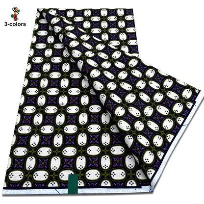 New Arrival High Quality Original 100% Cotton Wax Print Guaranteed Veritable Ankara African Real Wax Fabric Soft Pagne for Dress