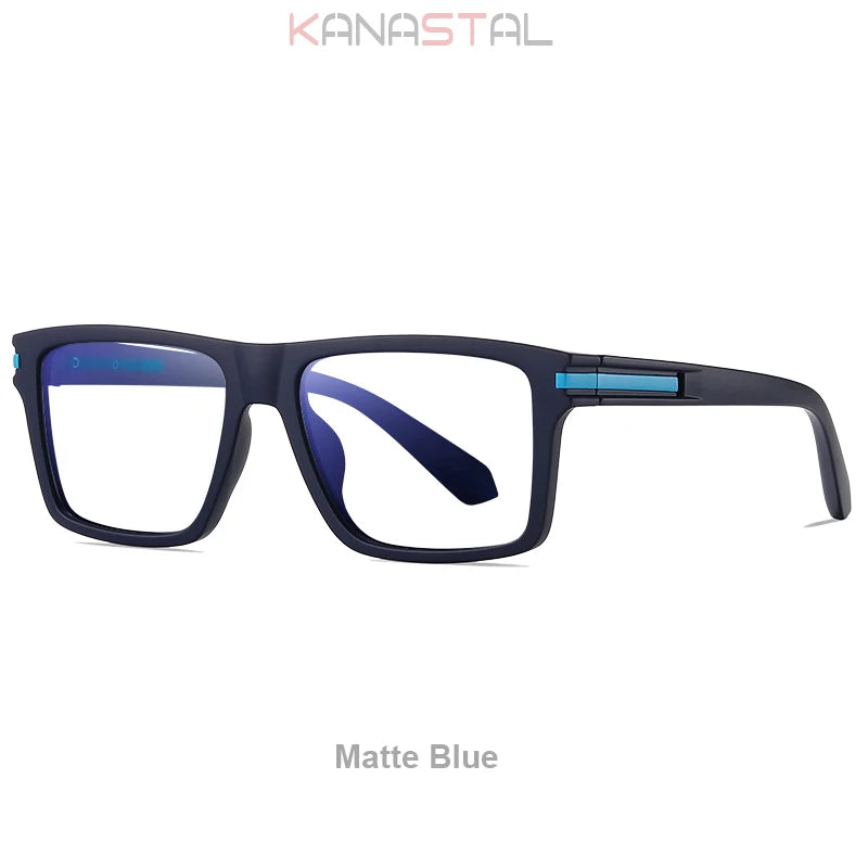 Men Optical Reading Glasses Prescription CR39 Lenses Myopia Eyewear Women Blue Light Blocking Computer TR90 Big Eyeglasses Frame