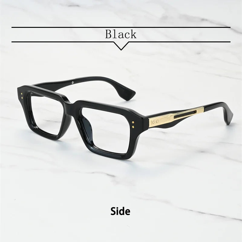 New Brand Design Square Alloy Frame Myopia Glasses Prescription Photochromic Anti Blue Light Women Shortsight Eyewear 0 to -6.00