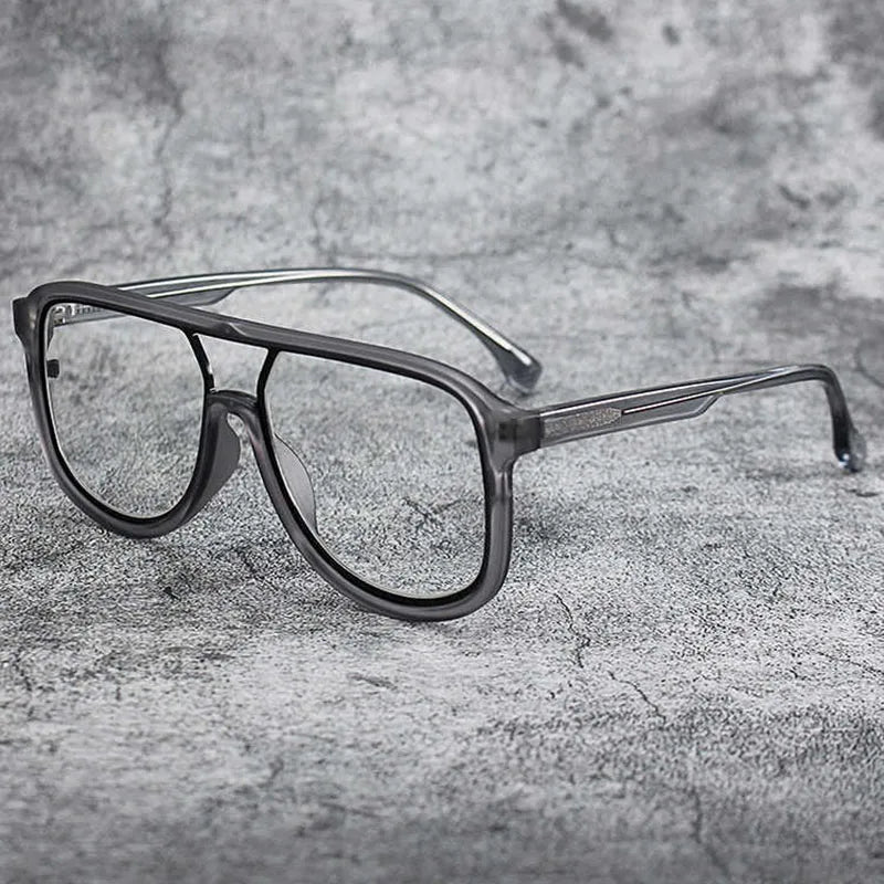 Fashoin Large Frame Anti Blue Light Glasses Frame Men Women Oversized Optical Prescription Eyewear Computer Goggles Eyeglasses