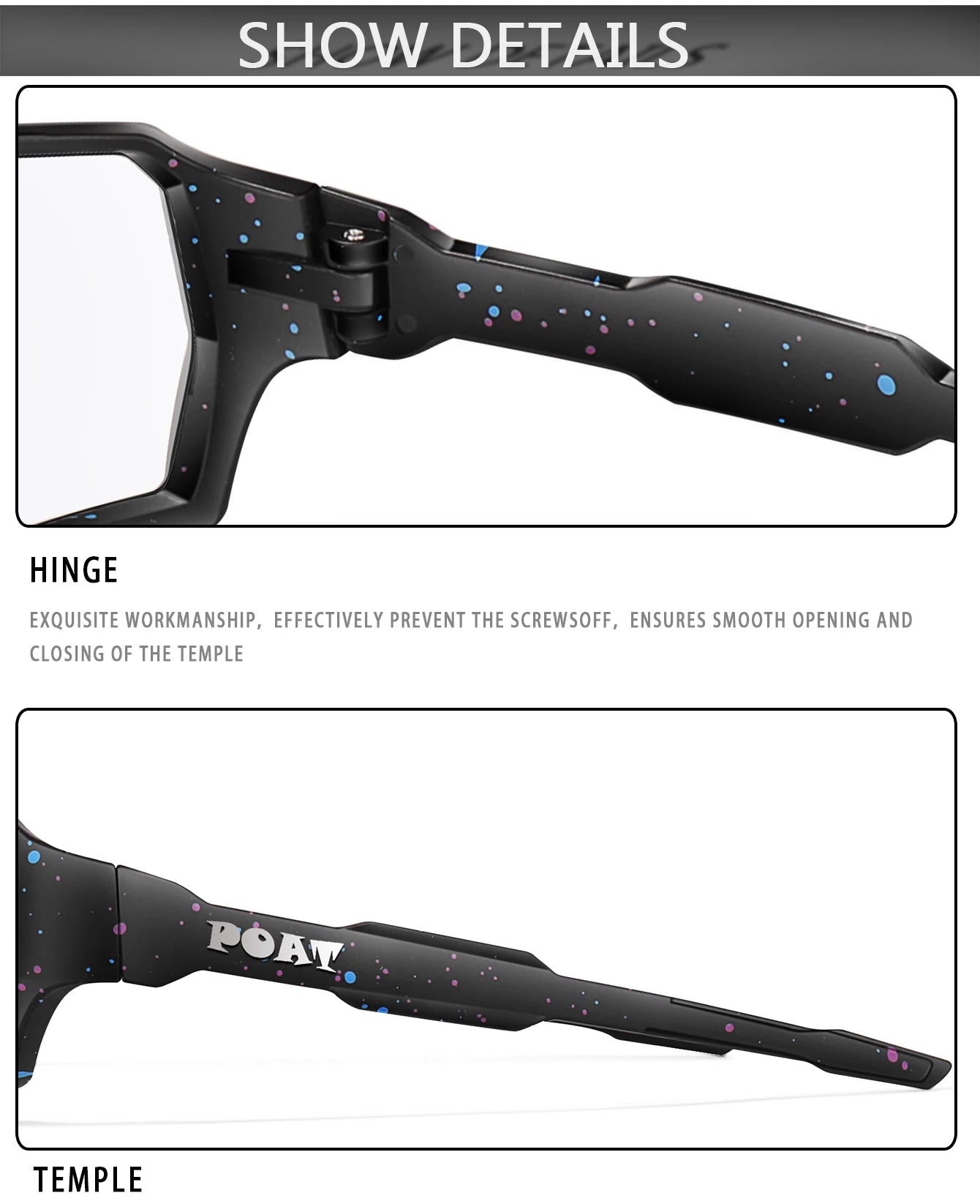 POAT Brand Men Women MTB Bike Bicycle Photochromic Eyewear Cycling Fishing Running Glasses New Style Sunglasses Sports
