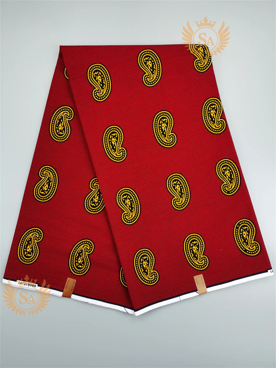 New 100% Cotton Original Real Wax Ankara Fabric 2021 African Print Fabric For Wedding Dress Tissue African Fabric Wax Fabric