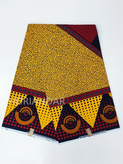 Veritable Guaranteed Dutch Hollandais Quality Prints Pagne African Fabric Dress Real Wax 100% Cotton 6 Yards