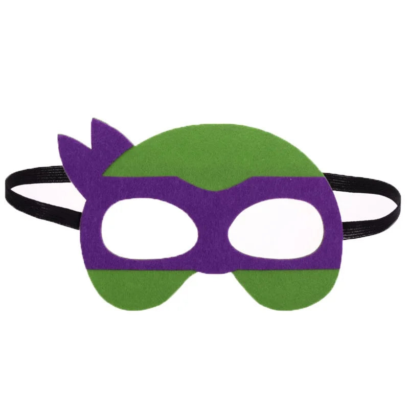 Turtle Party Mask Tortoise Mask Super Mask Kids Boys Girls Costume DIY Masquerade Eye Mask Cosplay Teenage Mutant Ninjas Turtles