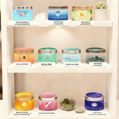 Scented Candles 3oz Law of Attraction Love Manifestation Energy Boosting Christmas Home Decoration Candle Holders Gift