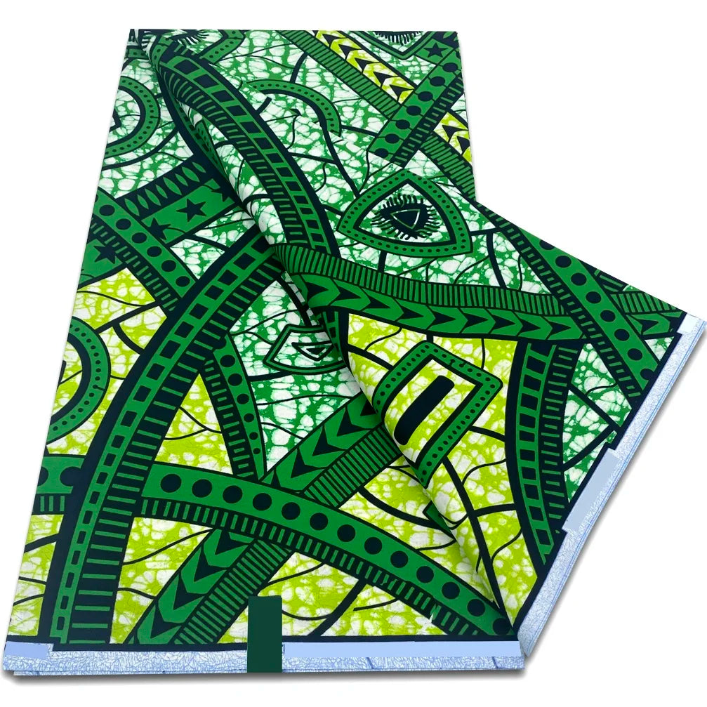 African Real Wax Prints Fabric Ankara Wax 100% Cotton Fabric Guaranteed Veritable Original Sewing Material