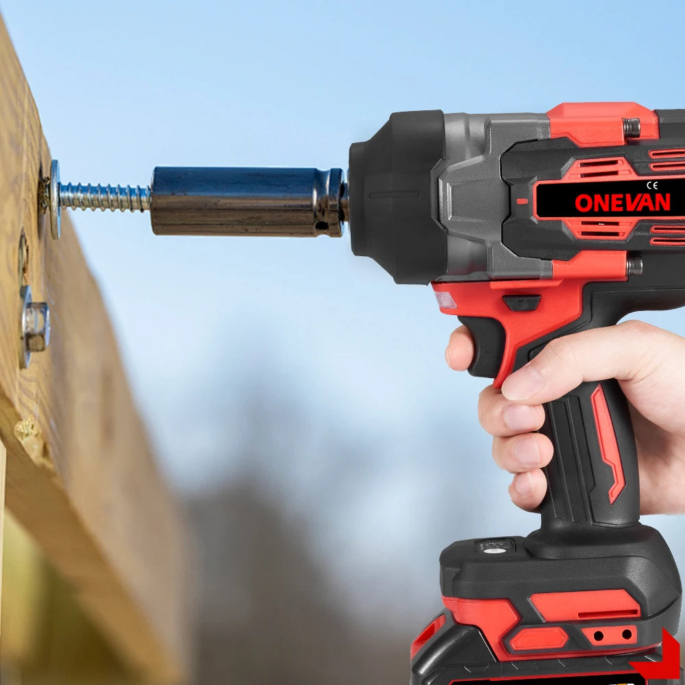 ONEVAN 8000RPM 2800N.M Brushless Electric Impact Wrench Cordless Car Repair Screwdriver Drill Power Tool For Makita Battery Pin