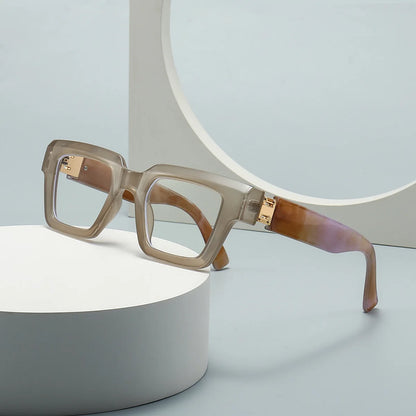 New Green Oversized Square Reading Glasses Men Women Personality Optical Eyeglasses Anti Blue Light Computer Presbyopic Glasses