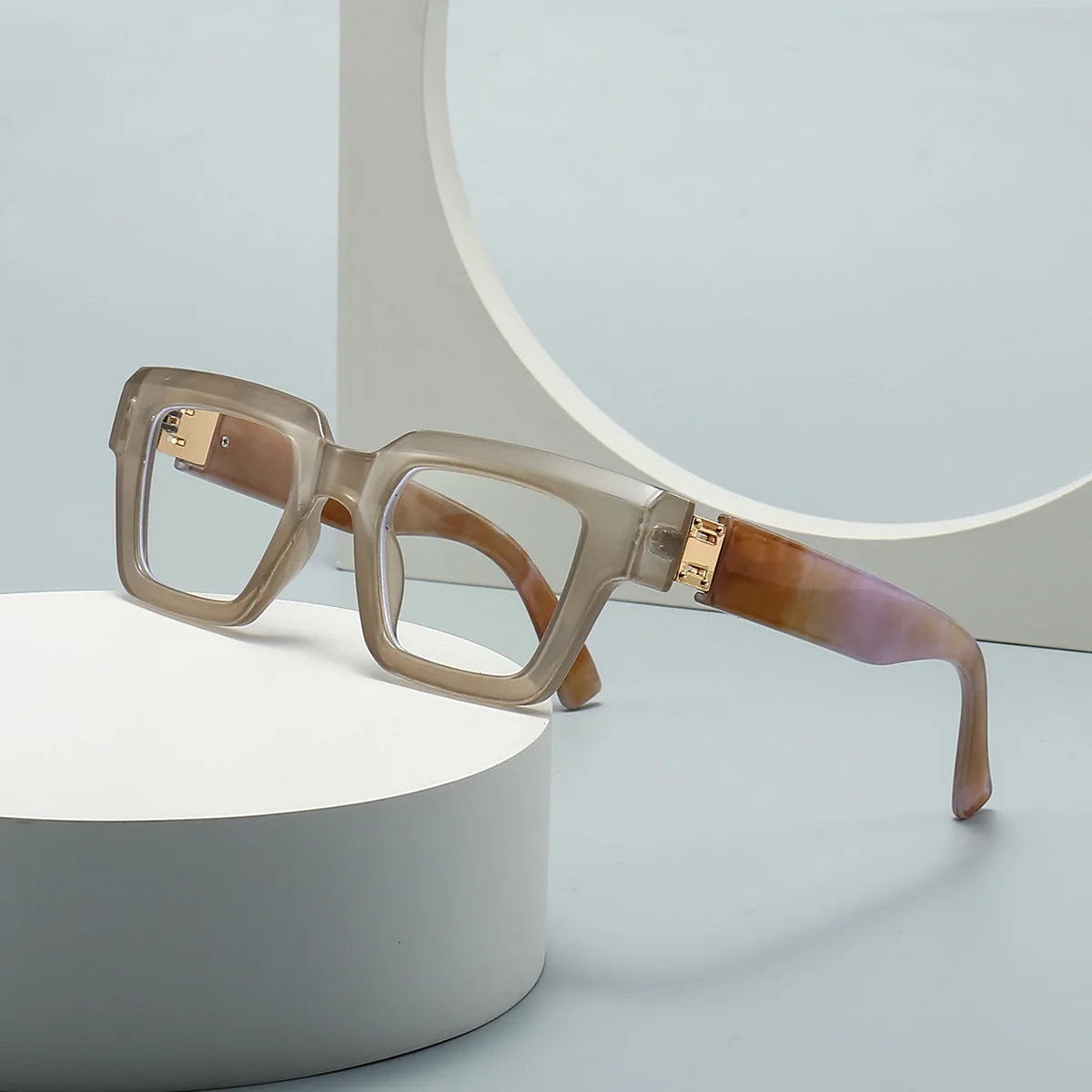 New Green Oversized Square Reading Glasses Men Women Personality Optical Eyeglasses Anti Blue Light Computer Presbyopic Glasses
