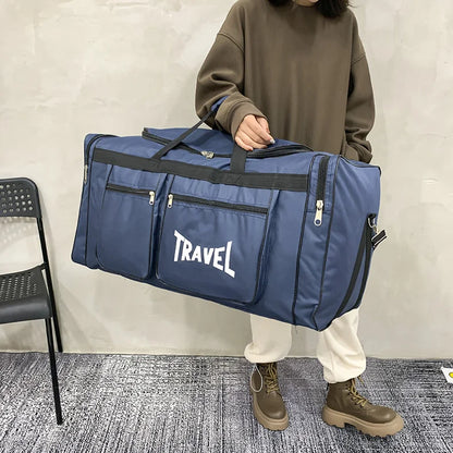 Travel Bag Foldable Large Capacity Waterproof Business Sports Handbag Wear-Resistant Portable Multifunction Duffel Bags Y36A