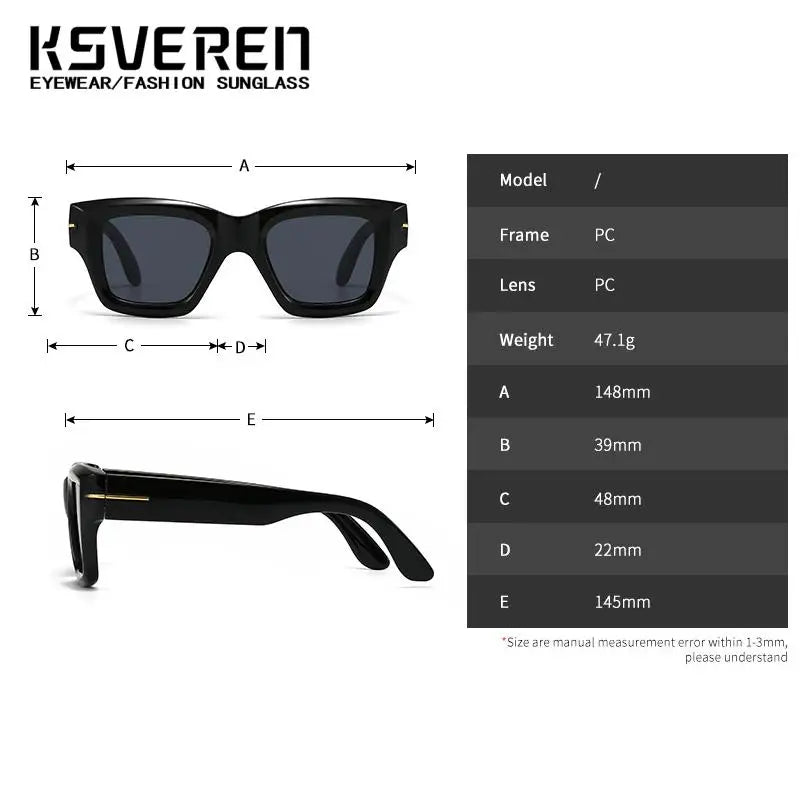 Tinted Thick Frame Myopia Sunglasses Men Women Prescription Nearsighted Glasses Full Frame Outdoor Shade Sunglasses -0.5 To -6.0