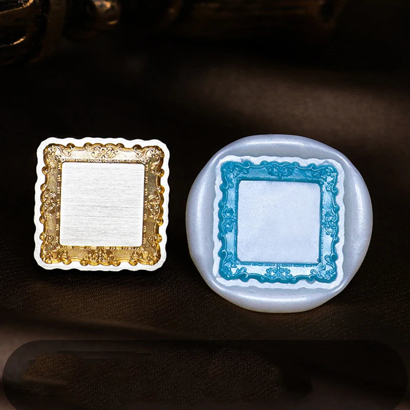Photo Frame Series Sealing Wax Stamp Head Fire Paint Seal Wax Stamp Heads For DIY Scrapbooking Envelope Wedding Party Invitation