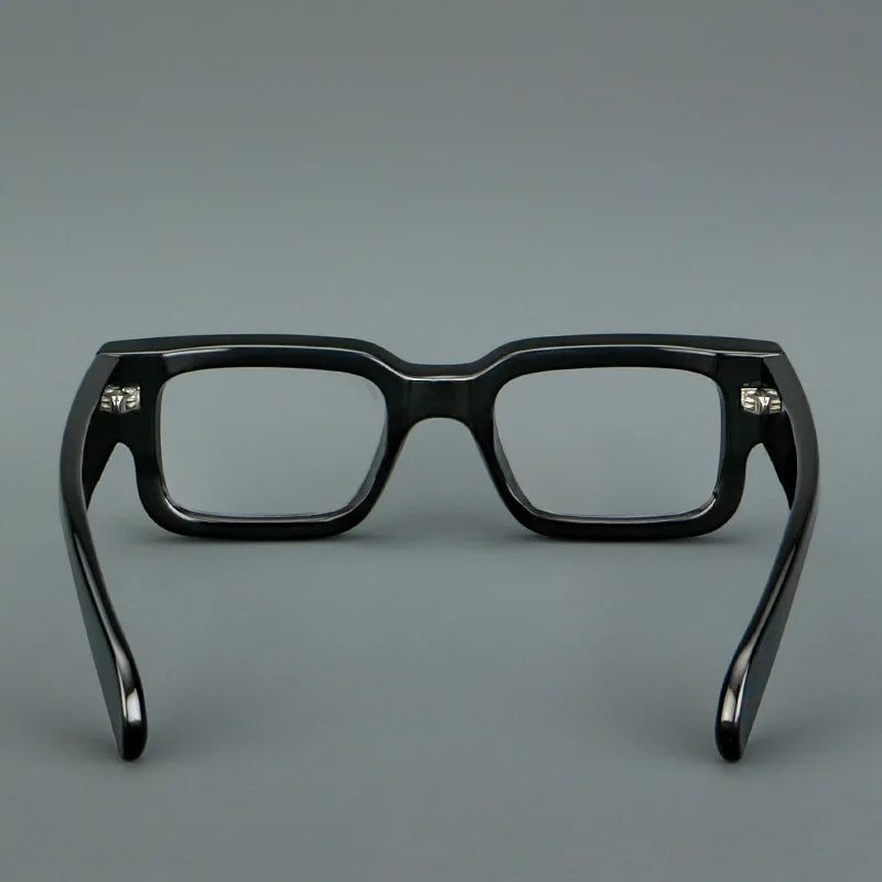 HONKAN Vintage Rectangle TR90 Frame Men's Myopia Glasses Luxury Brand Thick Frames Anti Blue Light Reading Glasses Men Women