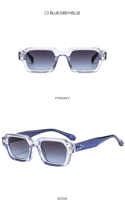 New Fashion Small Square Sunglasses For Women Men Modern Design Retro Double Color Frame Sun Glasses Shades UV400 Eyeglasses