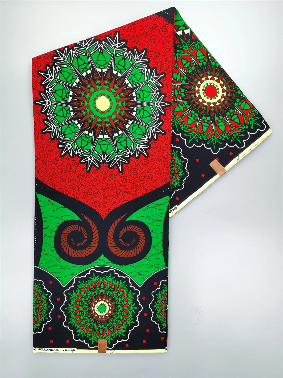 Dutch Hollandais Printed Fabric for African Classical Dress Veritable Real Wax Guaranteed 100% Cotton 6 Yards