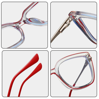 EYORA Currents Square Women Anti-Reflective Reading Glasses Anti Blue Light Myopia Eyewear Photochromic Prescription Eyewear