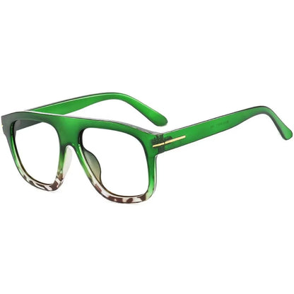 Oversized Square Reading Glasses Woman Men Decoration Retro Eyeglasses Trendy Anti Blue Light Single Focus Presbyopic Glasse