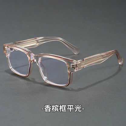 Retro Rectangle Sunglasses for Men Women UV400 Protection Classic Trendy Driving Sun Glasses Outdoor High Quality Travel Glasses